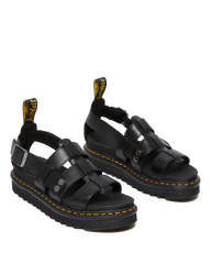 Terry Leather Strap Sandals