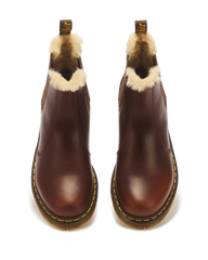 2976 Women's Faux Fur Lined Chelsea Boots