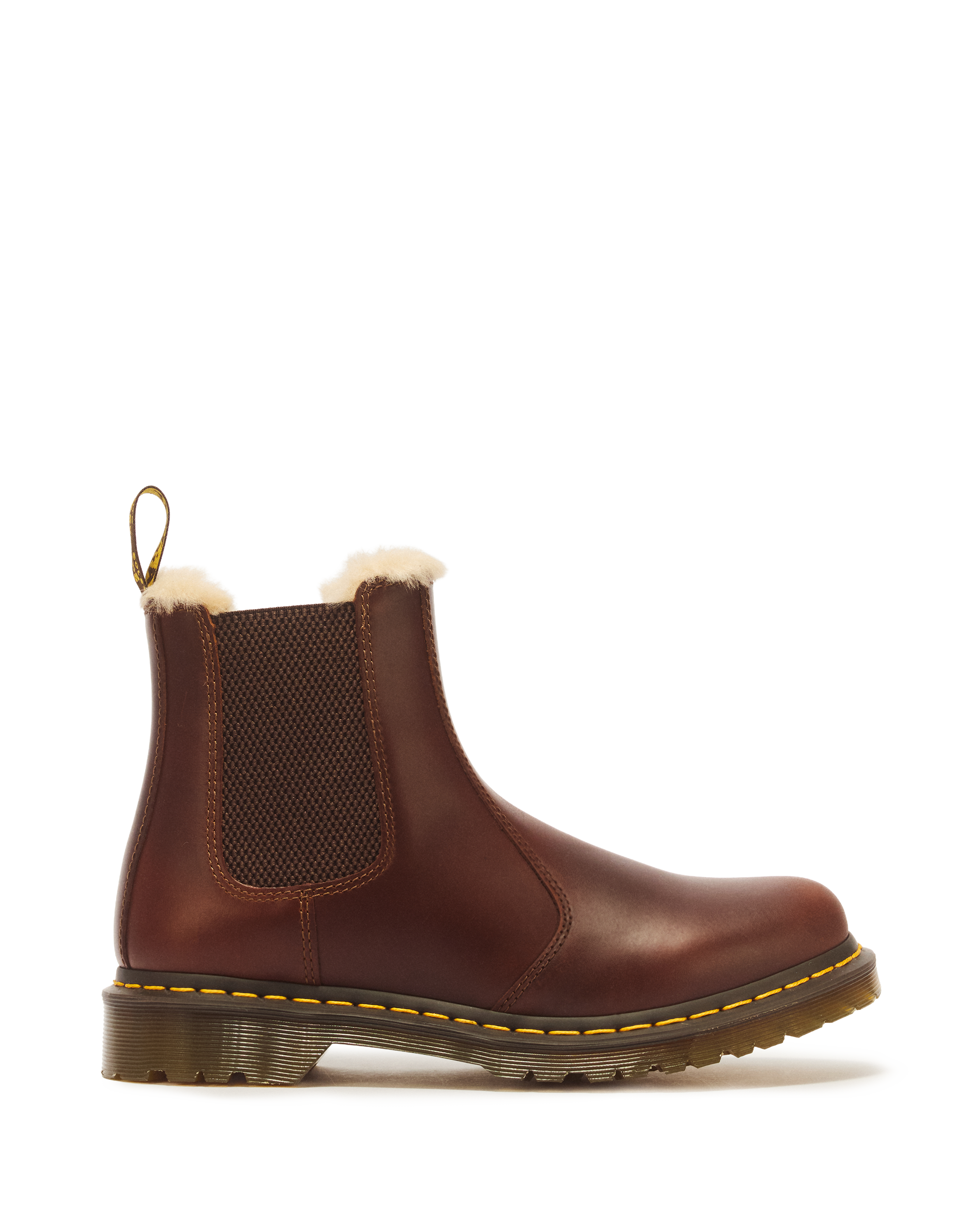2976 Women's Faux Fur Lined Chelsea Boots