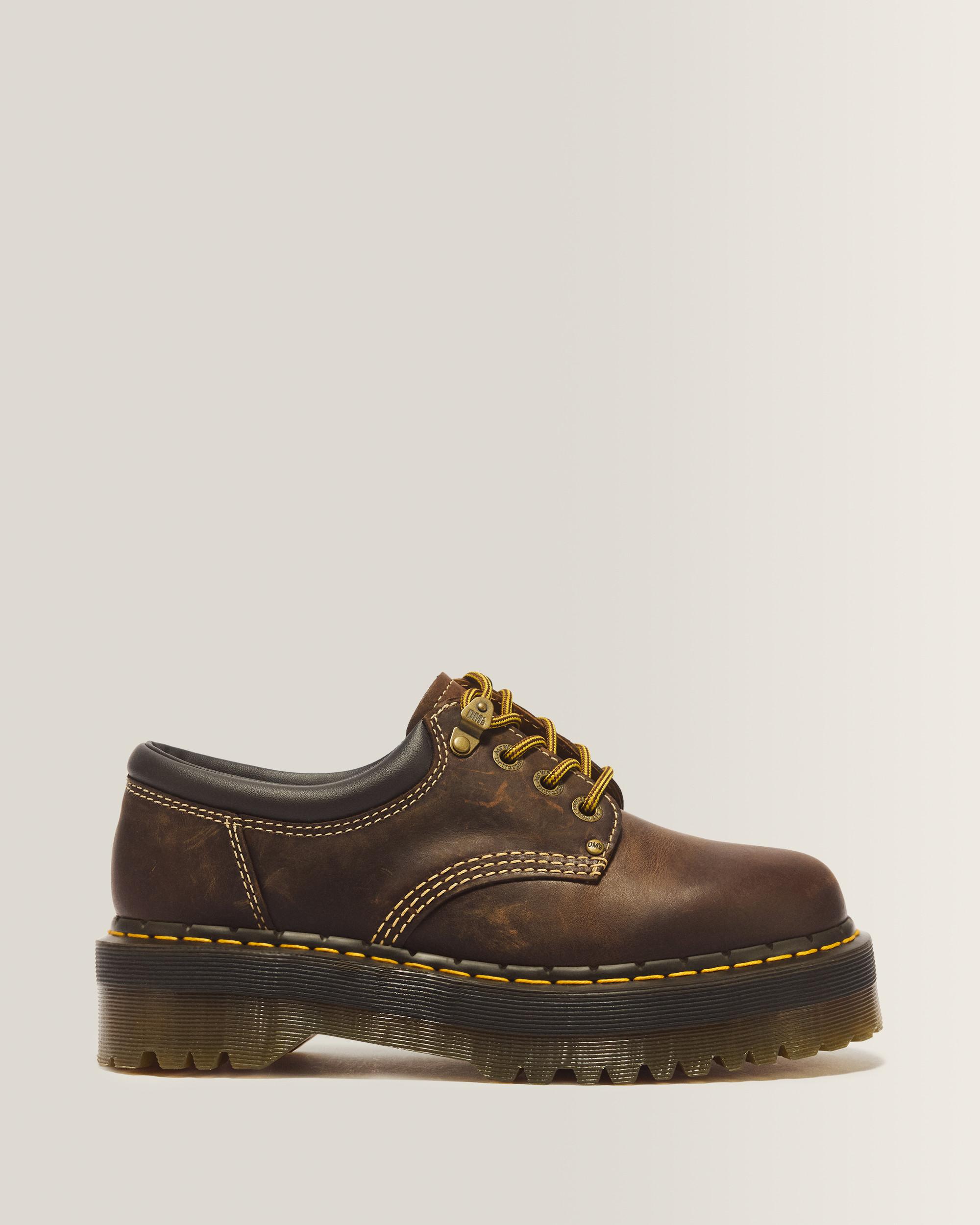 8053 Arc Crazy Horse Leather Platform Casual Shoes