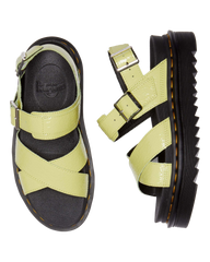 Voss II Distressed Patent Leather Sandals