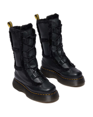 Buzz Lace Up Faux Fur Lined Grizzly Leather Boots