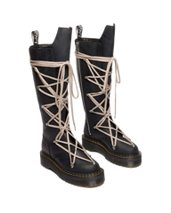 1B60 Rick Owens Pentalace Leather Platform Boots