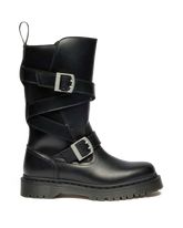 Anistone Two Strap Leather Biker Boots