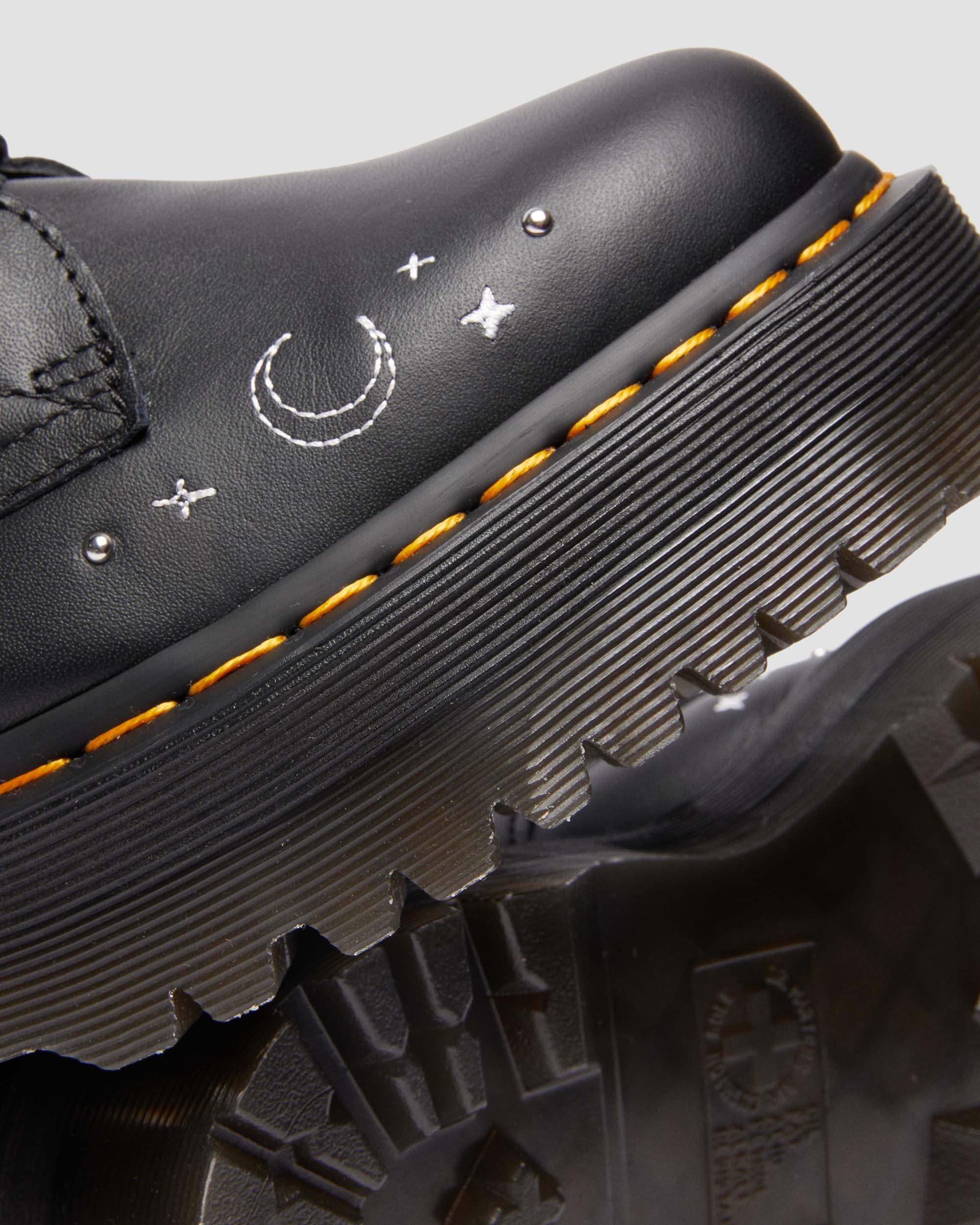 JADON CELESTIAL MOTH EMBROIDERED PLATFORM BOOT