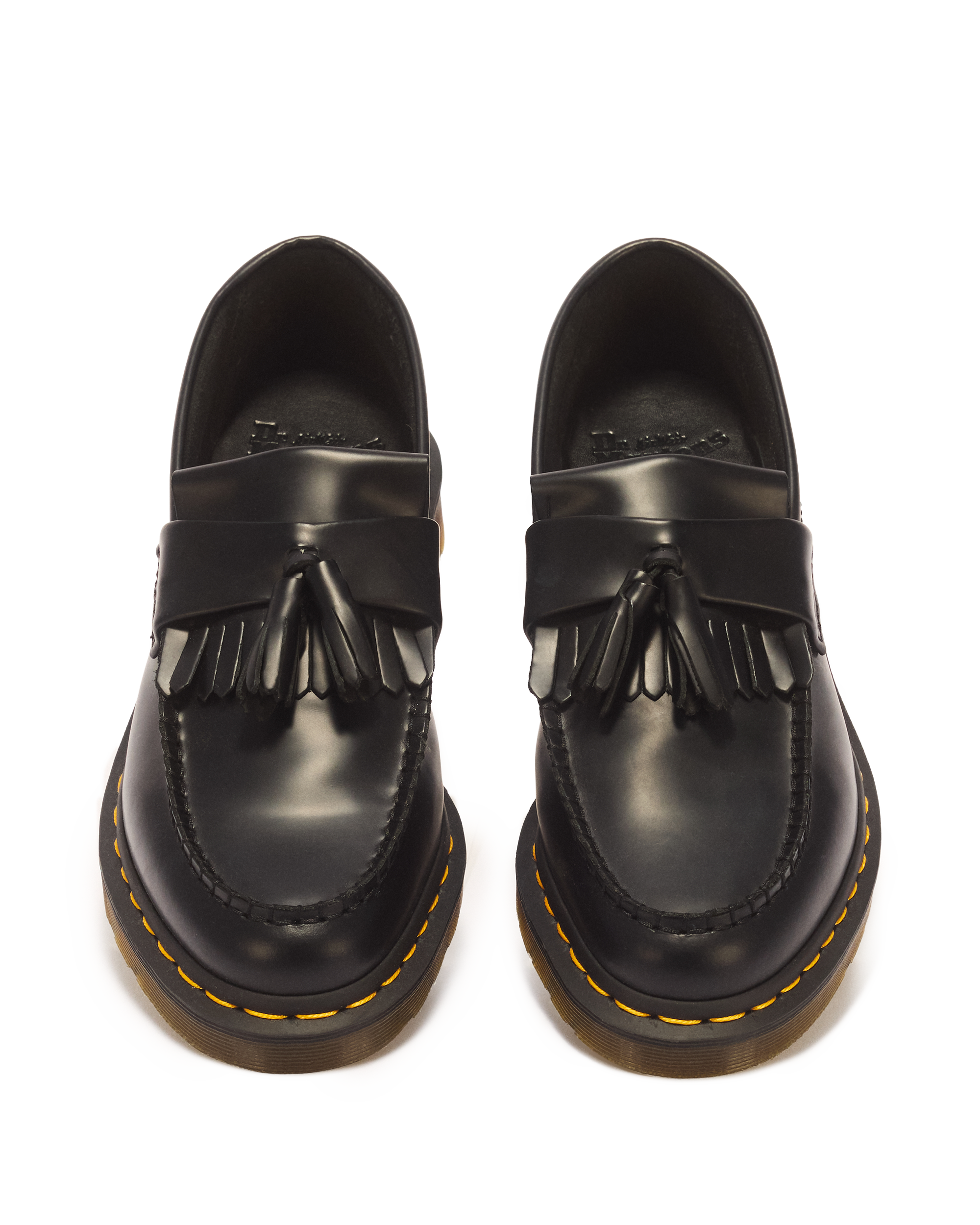 Adrian Yellow Stitch Leather Tassel Loafers