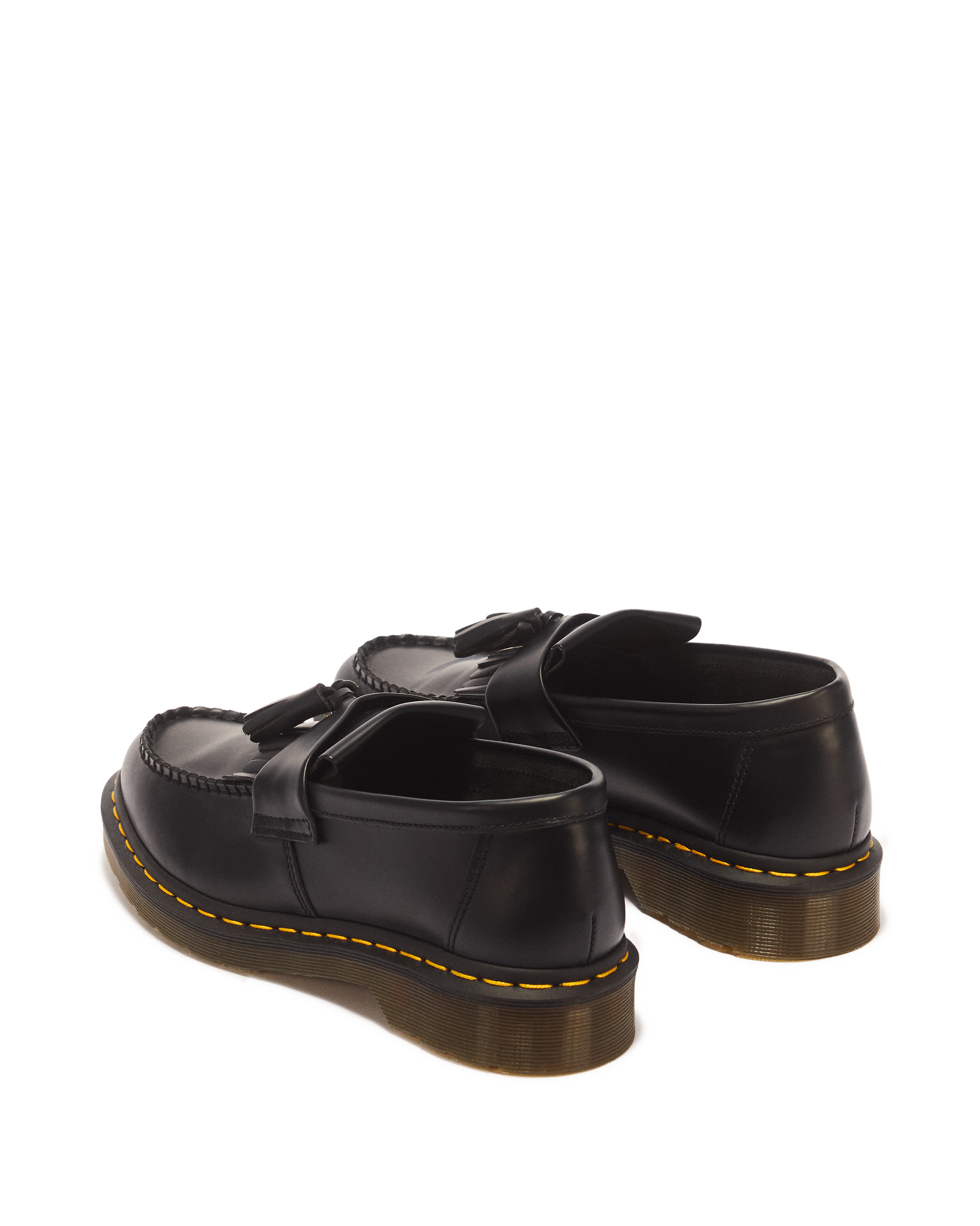 Adrian Yellow Stitch Leather Tassel Loafers