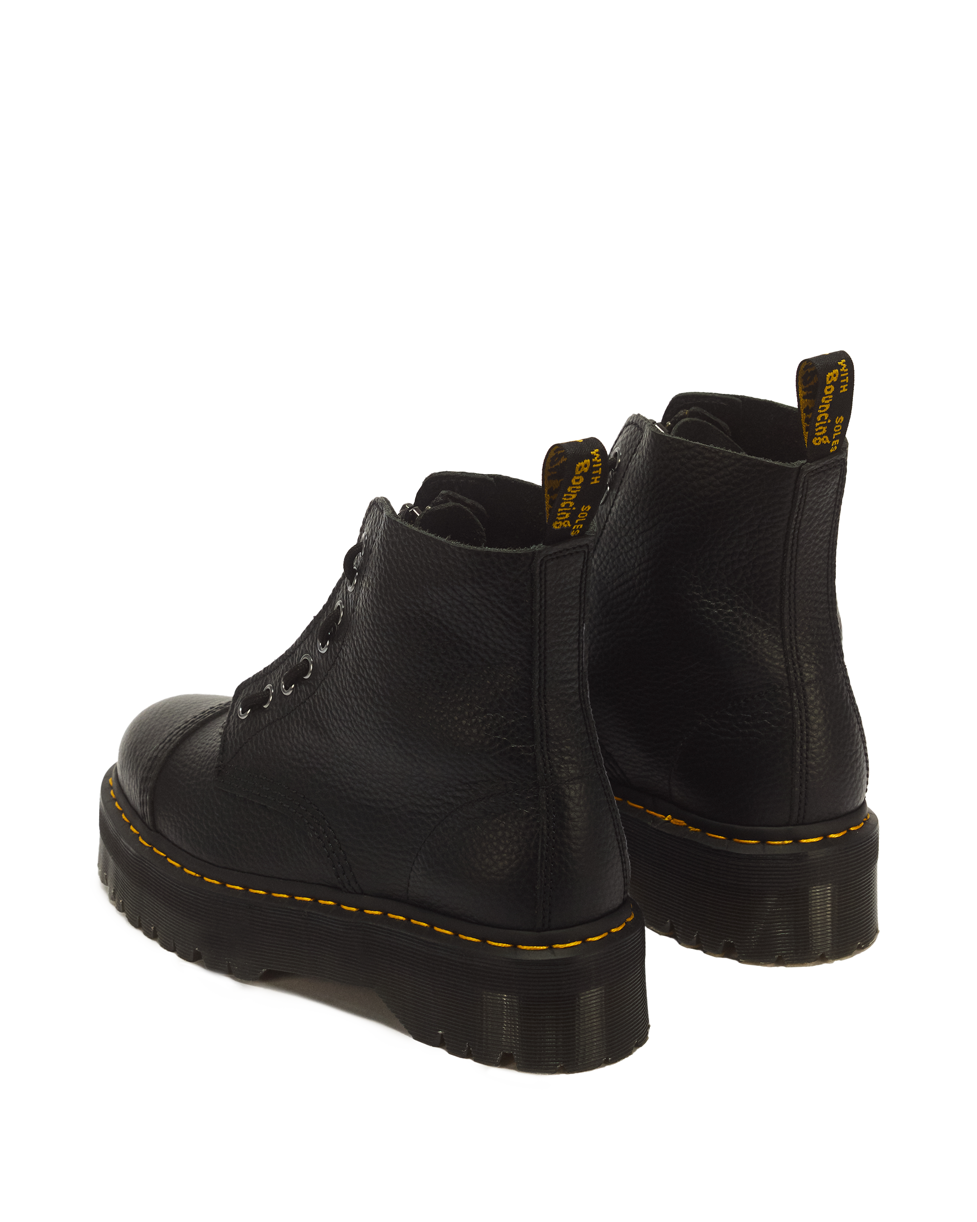Sinclair Milled Nappa Leather Platform Boots