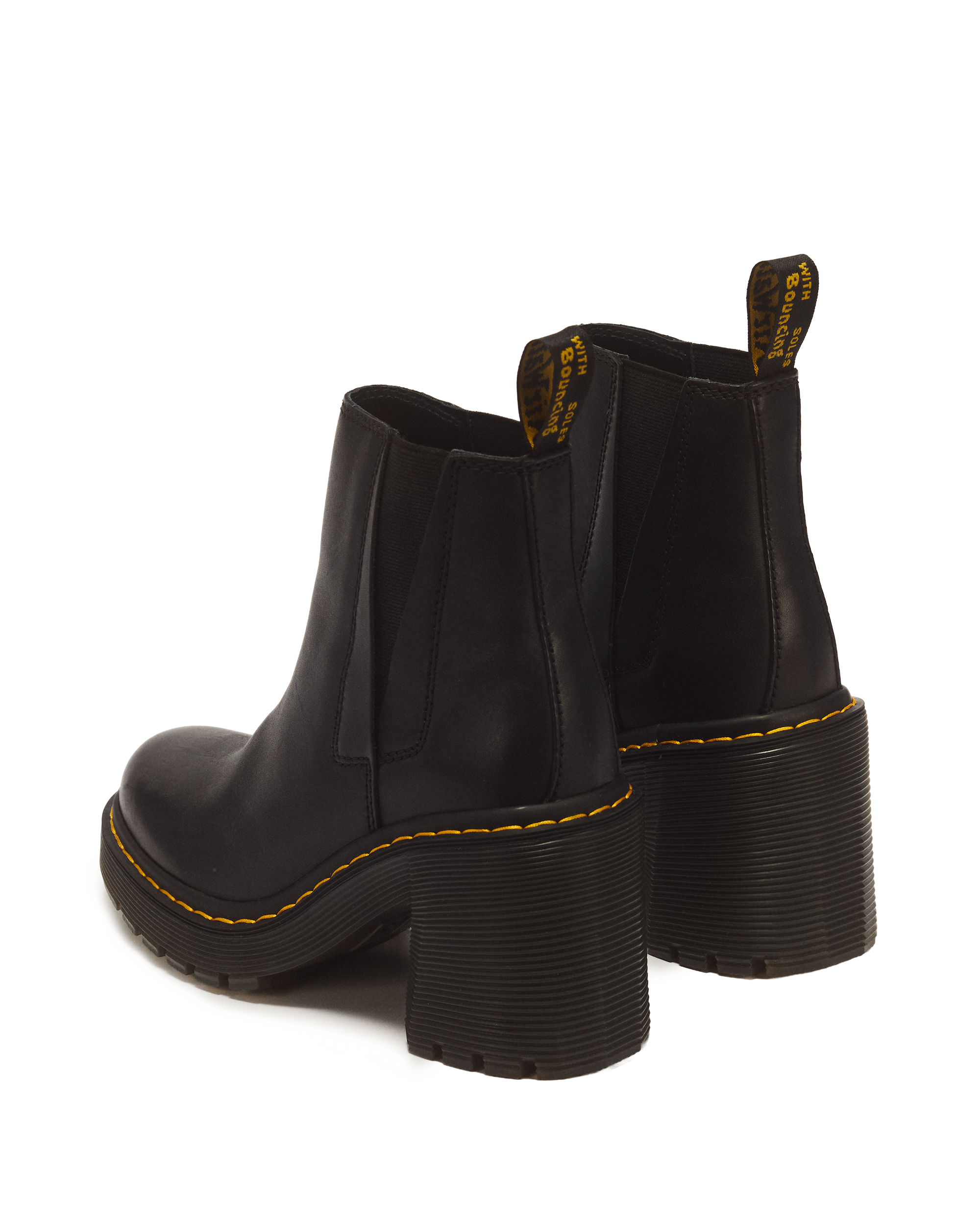 Spence Leather Flared Heel Chelsea Boots