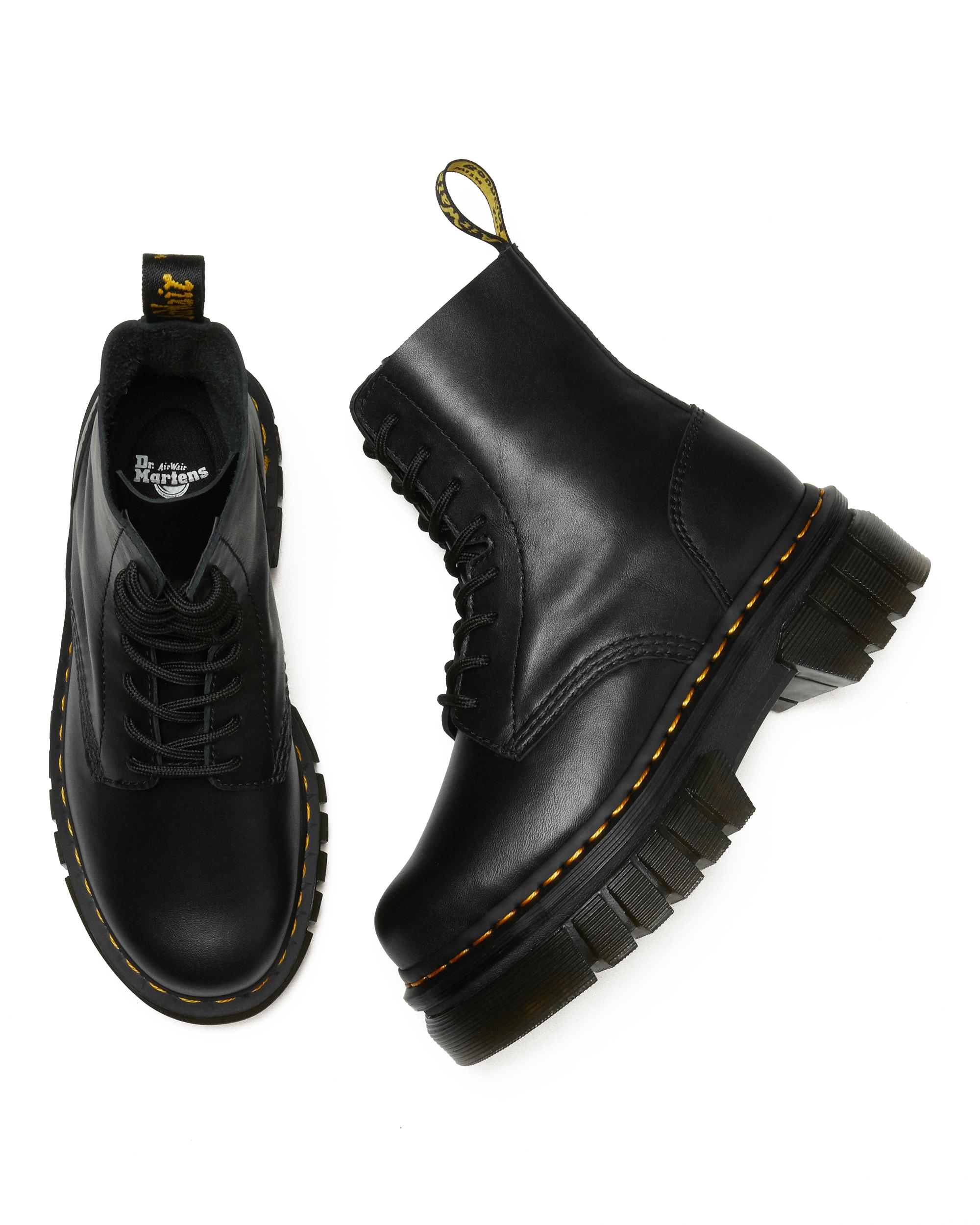 Audrick Nappa Leather Platform Ankle Boots