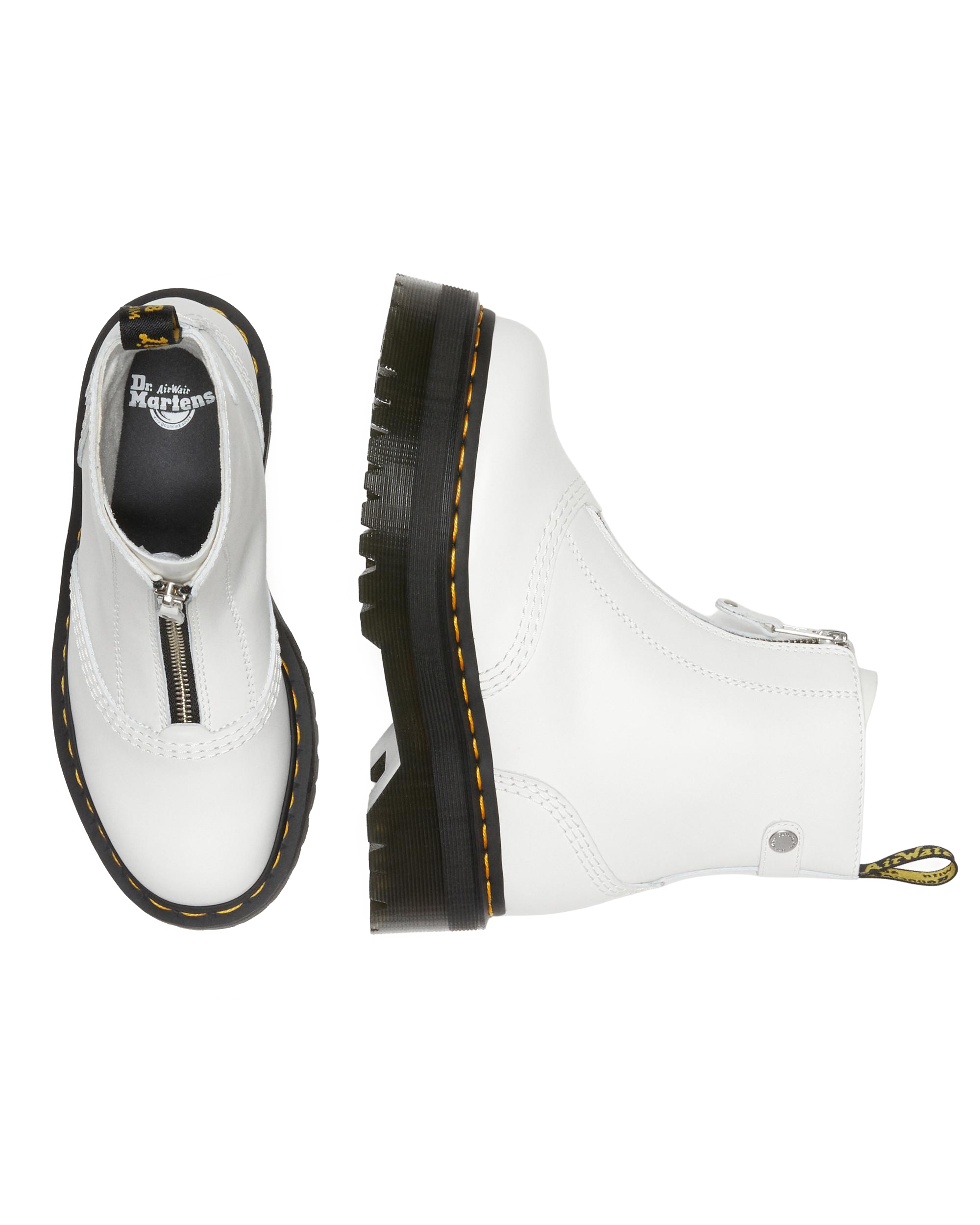 Jetta Zipped Sendal Leather Platform Boots