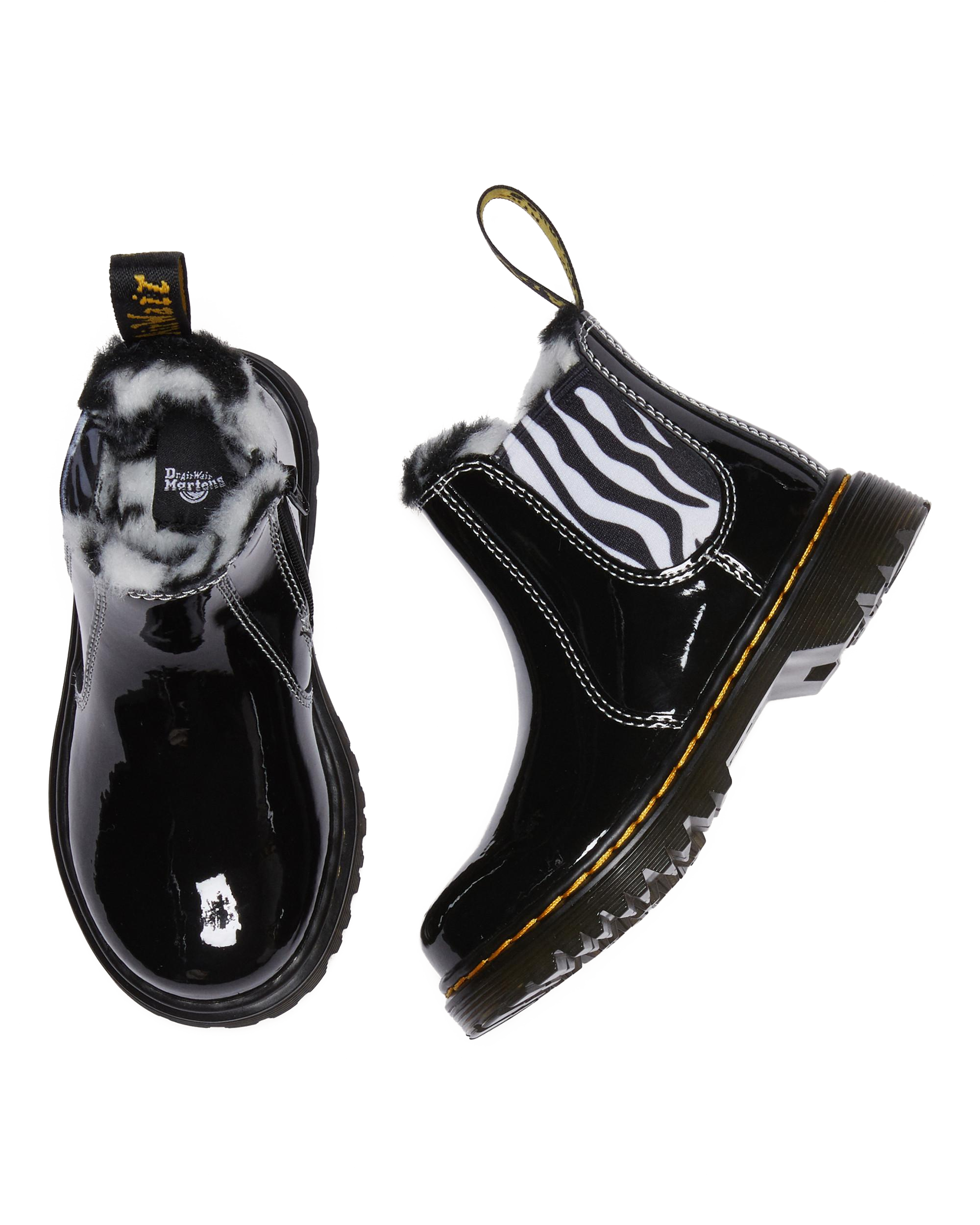 Toddler 2976 Leonore Patent Leather Chelsea Boots
