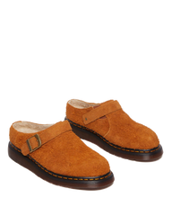 Isham Faux Shearling Lined Suede Slingback Mules