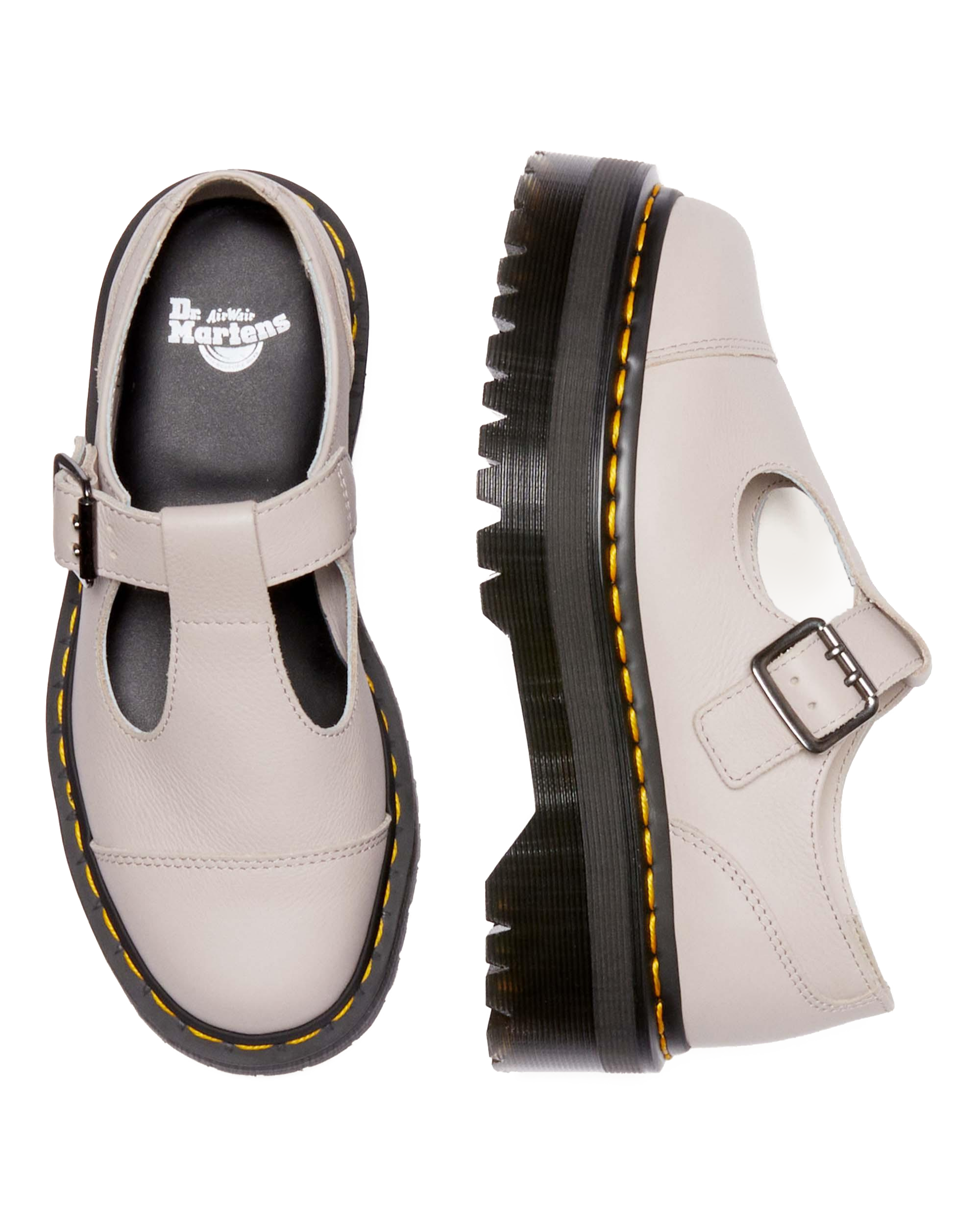 Bethan Pisa Leather Platform Mary Jane Shoes