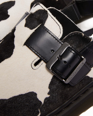 Jorge II Hair-on Animal Print Slingback Mules