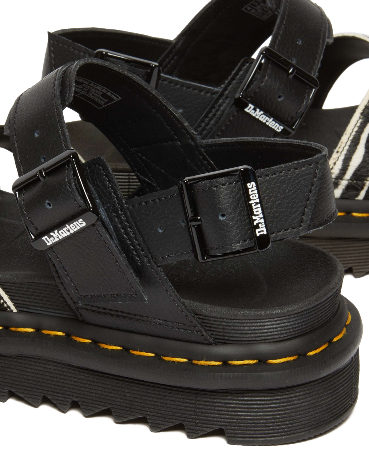 Voss II Hair-On Zebra Print Sandals