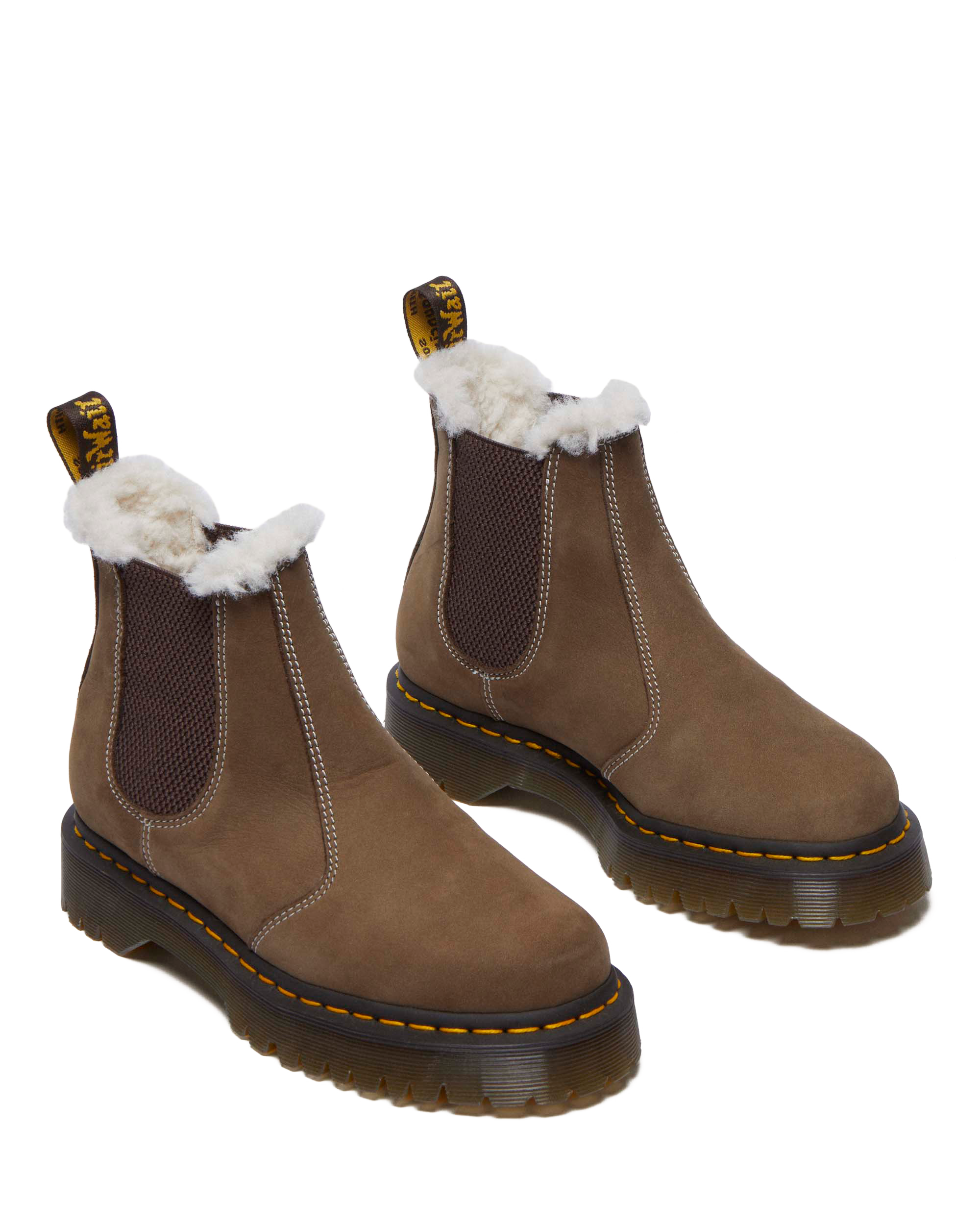 2976 Bex Faux Fur-Lined Platform Chelsea Boots
