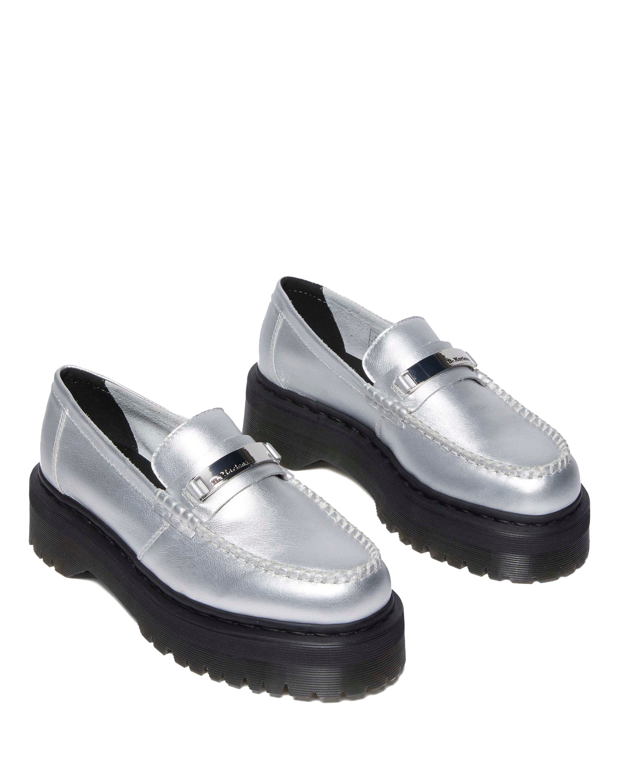 Adrian Metallic Tumble Loafers