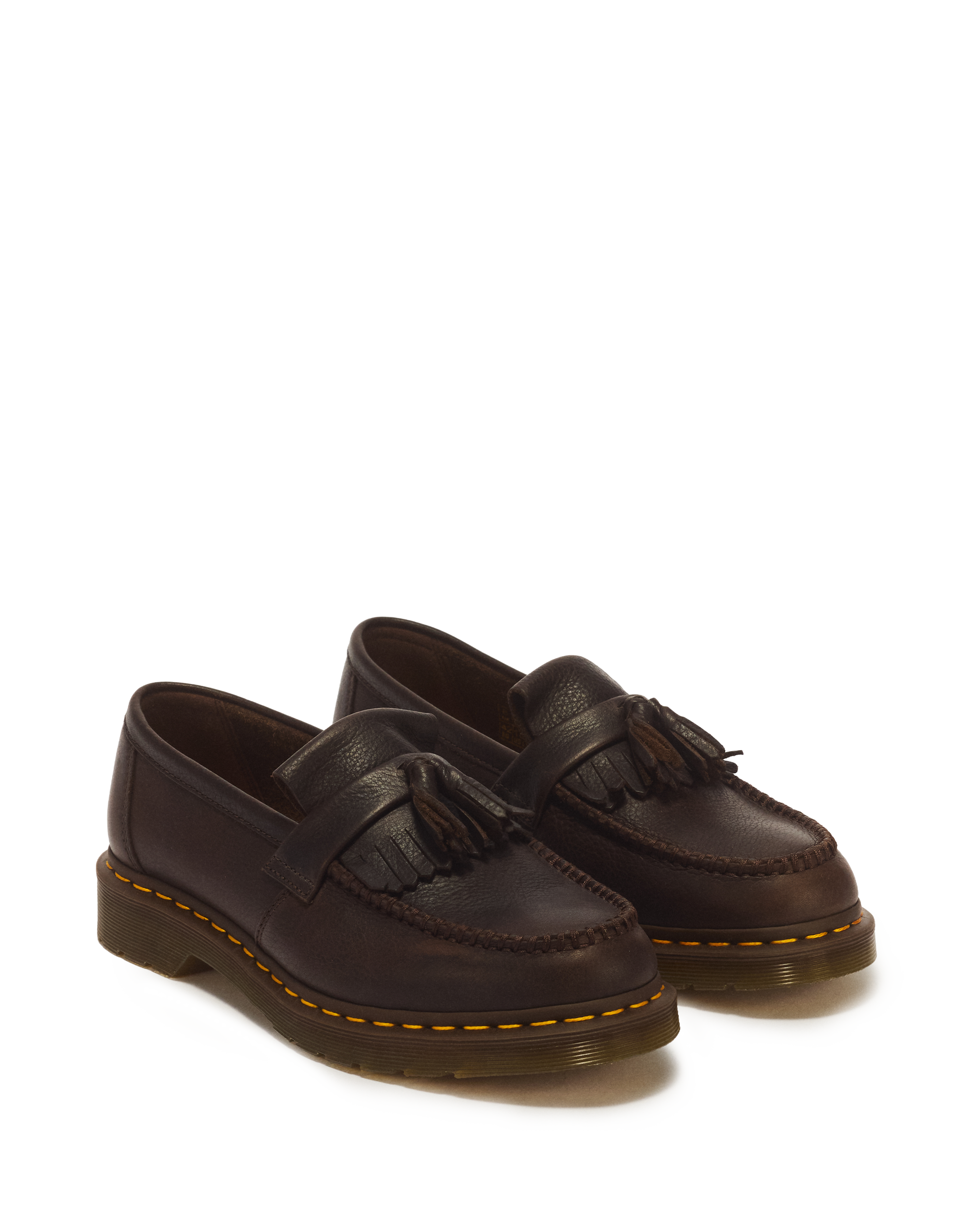 Adrian Yellow Stitch Ambassador Leather Loafers