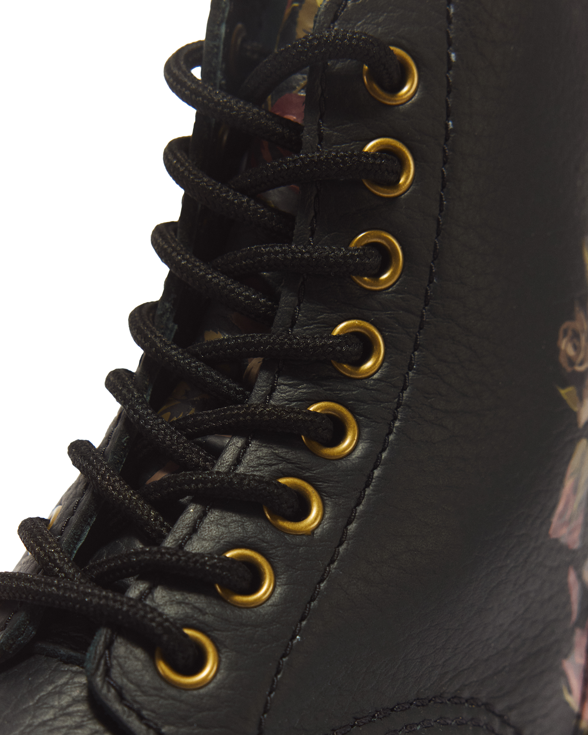 Sinclair Decayed Roses Leather Platform Boots
