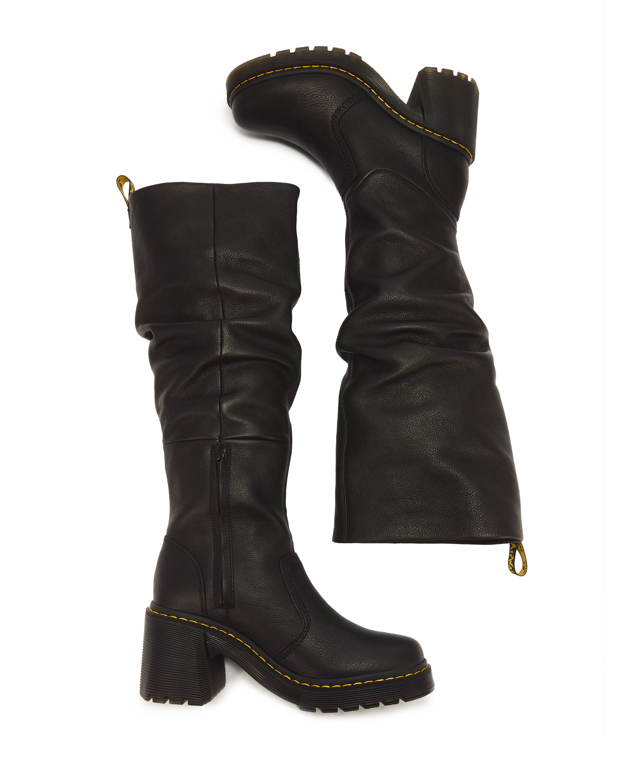 Kasey Virginia Leather Tall Heeled Boots