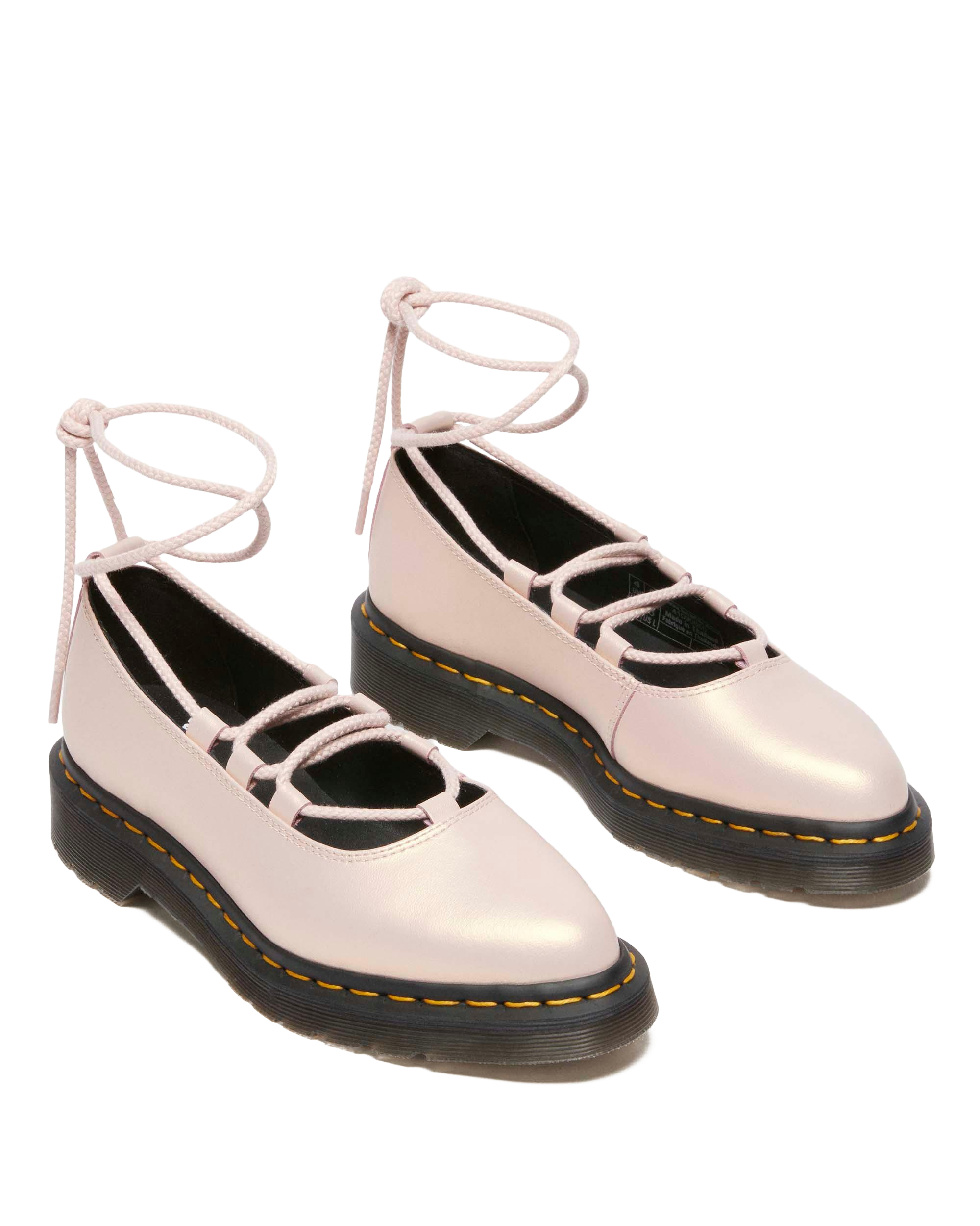 Elphie II iridescent leather ballet flats