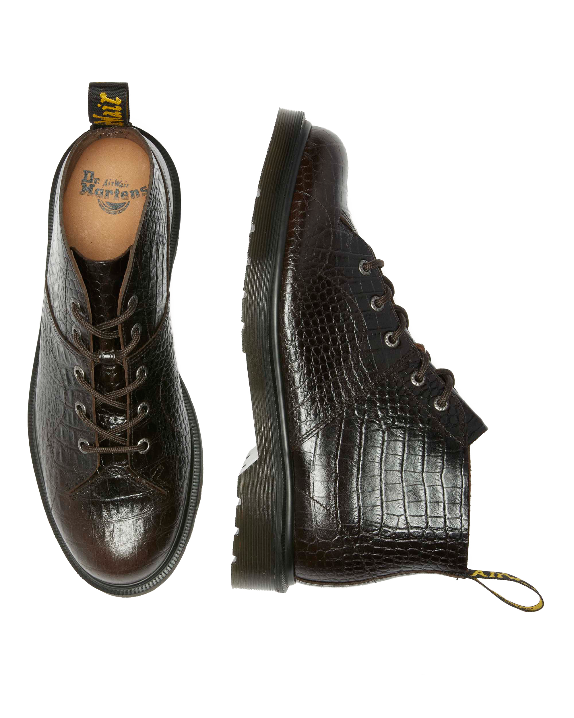 Church Crocodile Analine Leather Ankle Boots