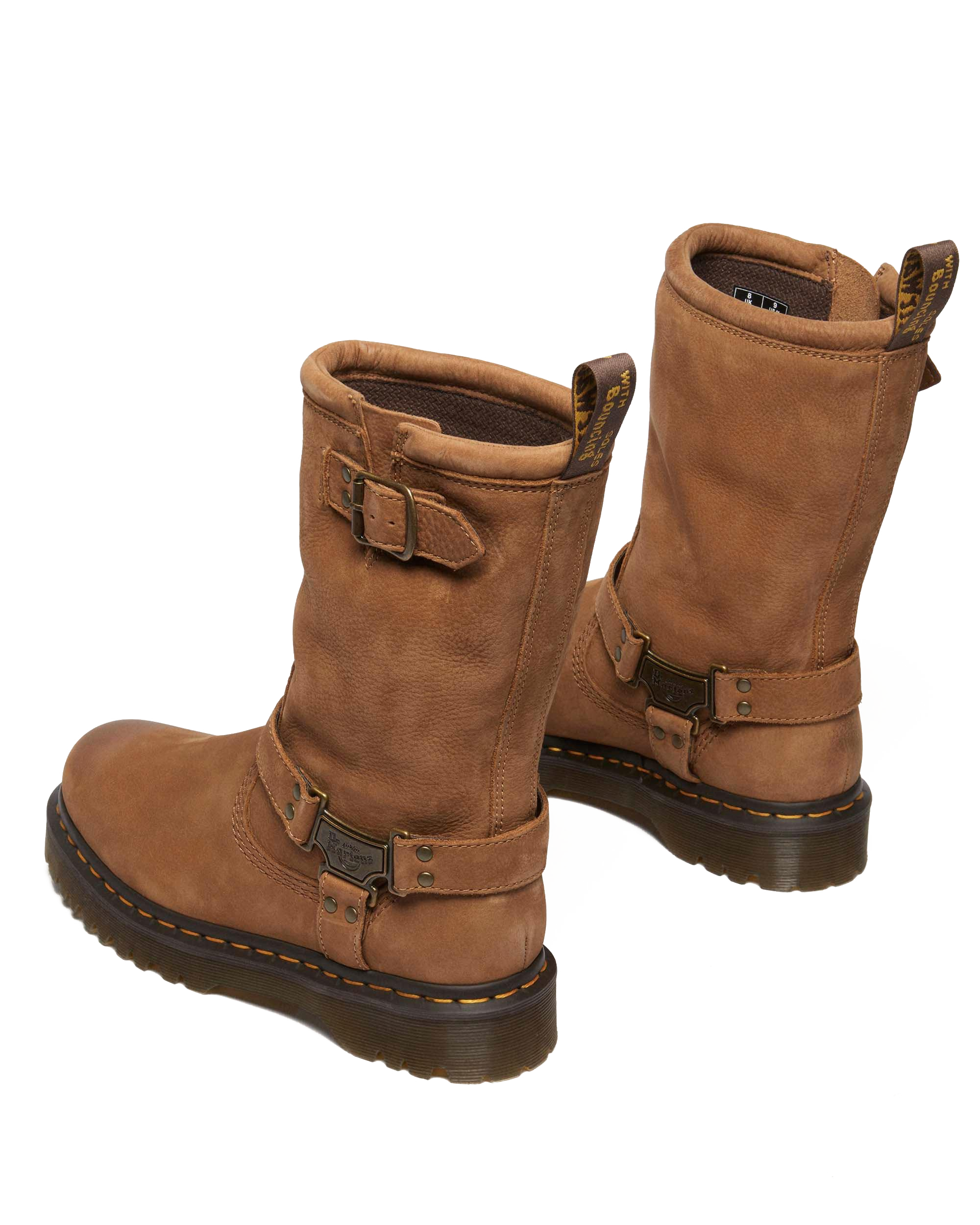 Anistone Hi Tumbled Nubuck biker boots