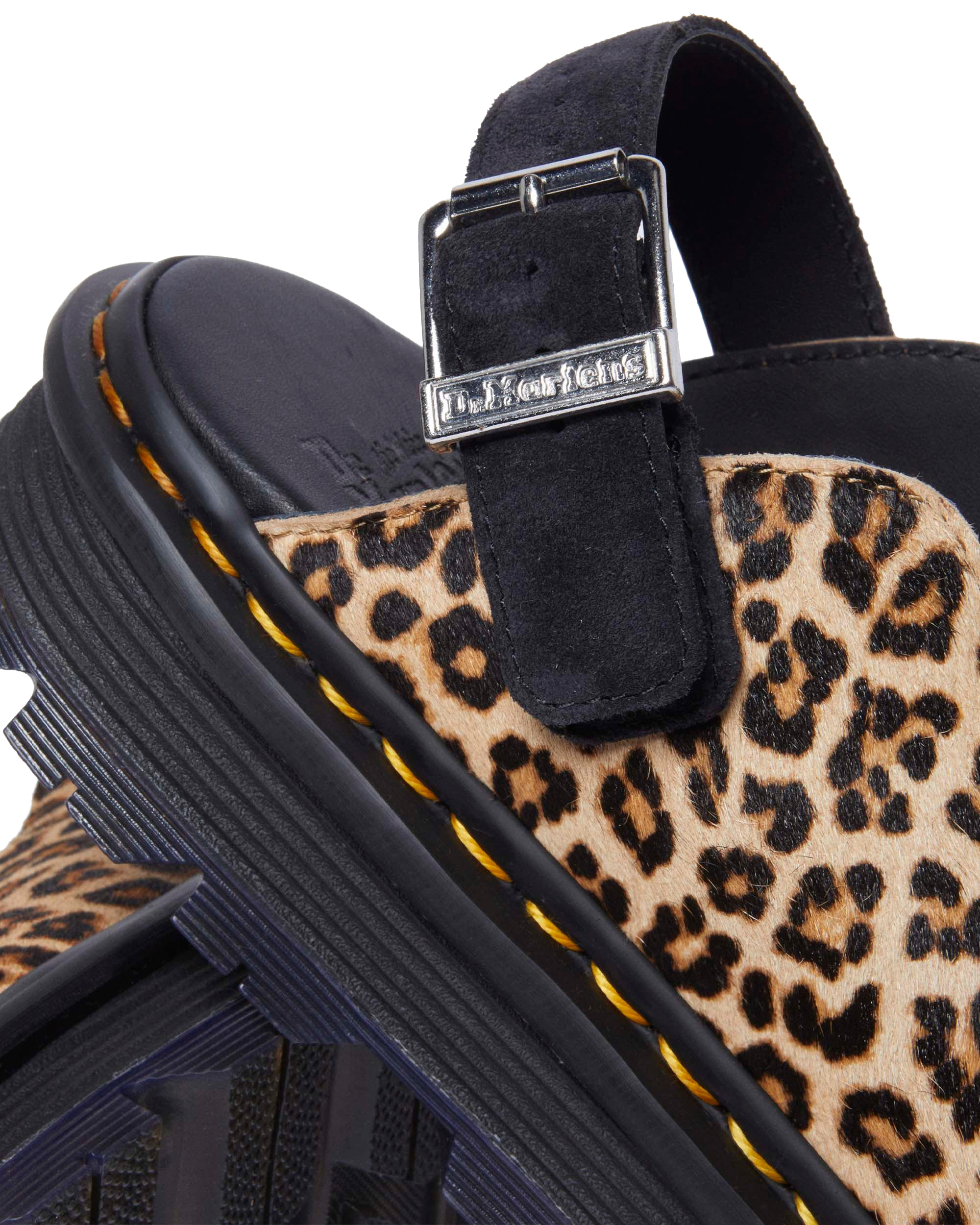 Zebzag Leopard Casual Slingback Platform Mules
