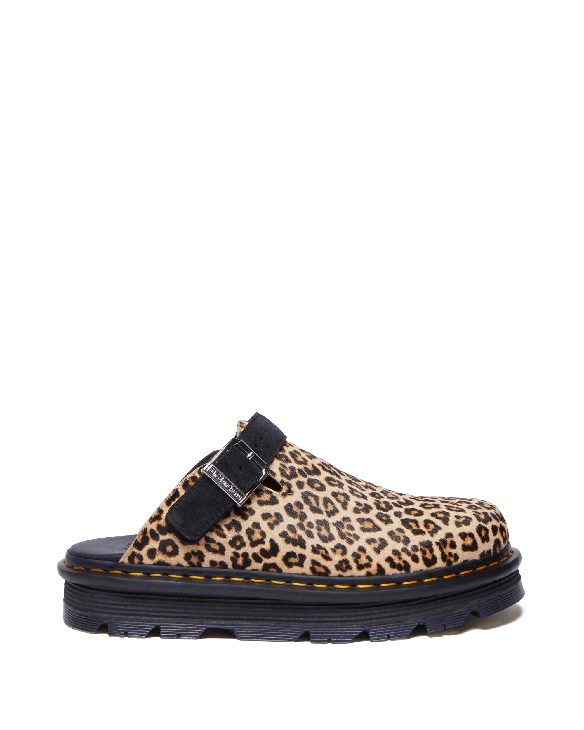 Zebzag Leopard Casual Slingback Platform Mules