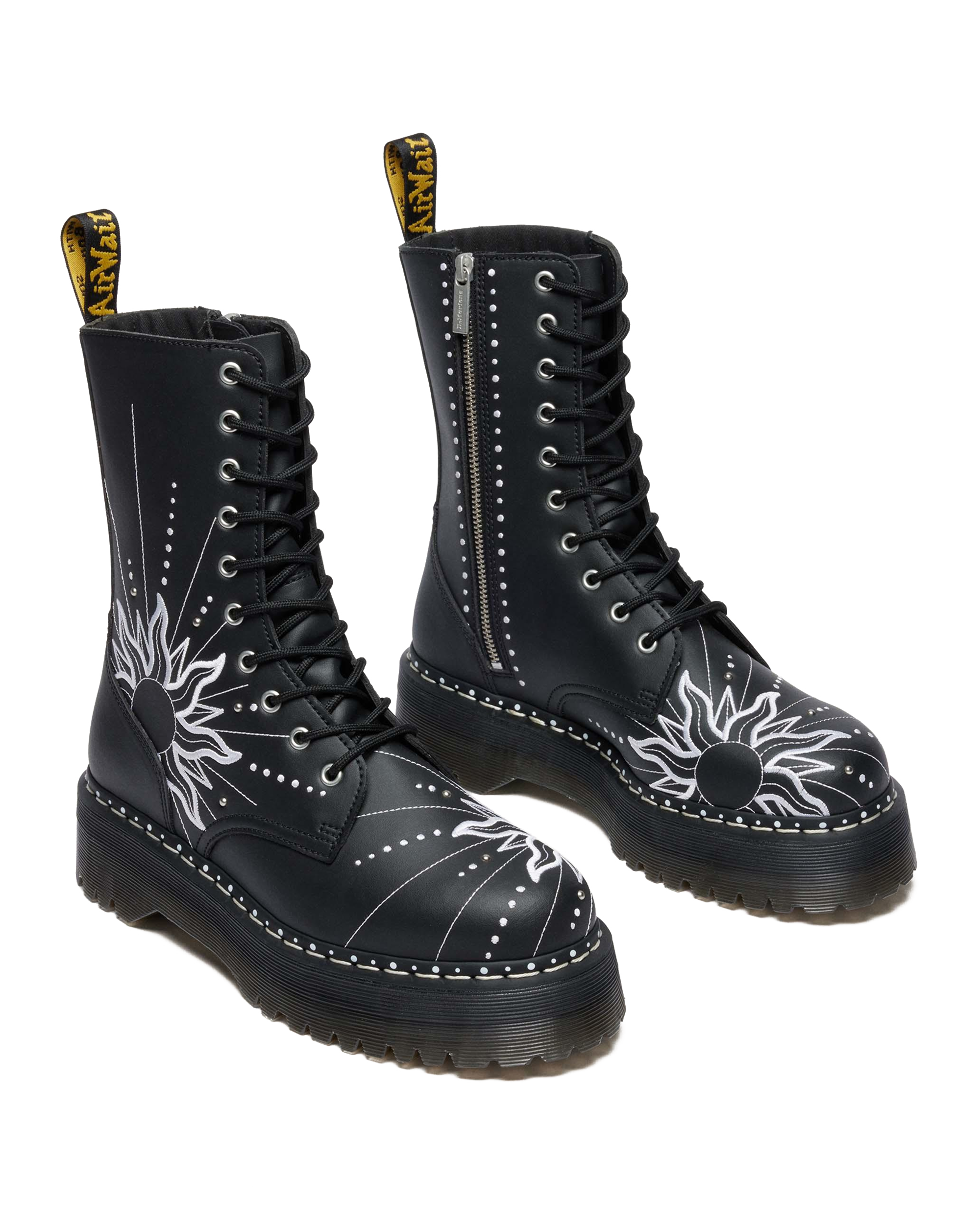 Jadon Hi Solar Flare Reclaimed Leather Platform Boots