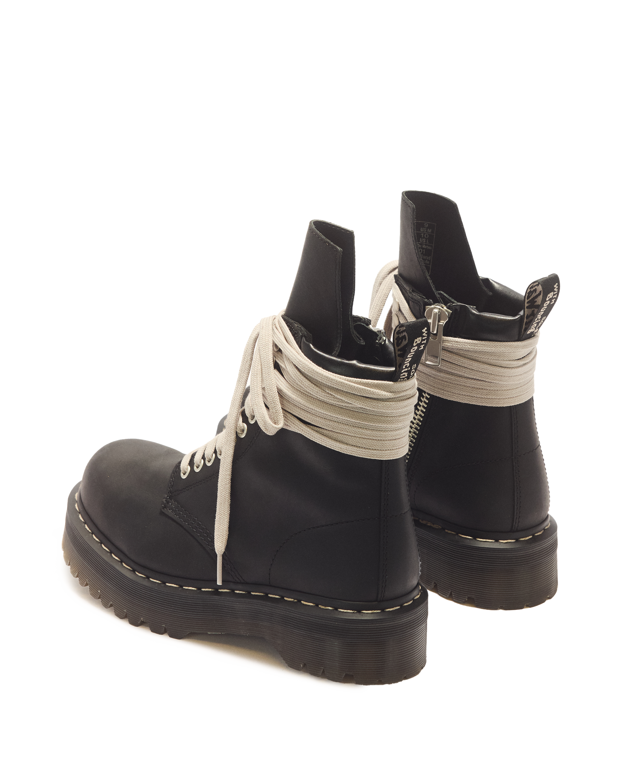 RICK OWENS STEEL TOE BOOTS