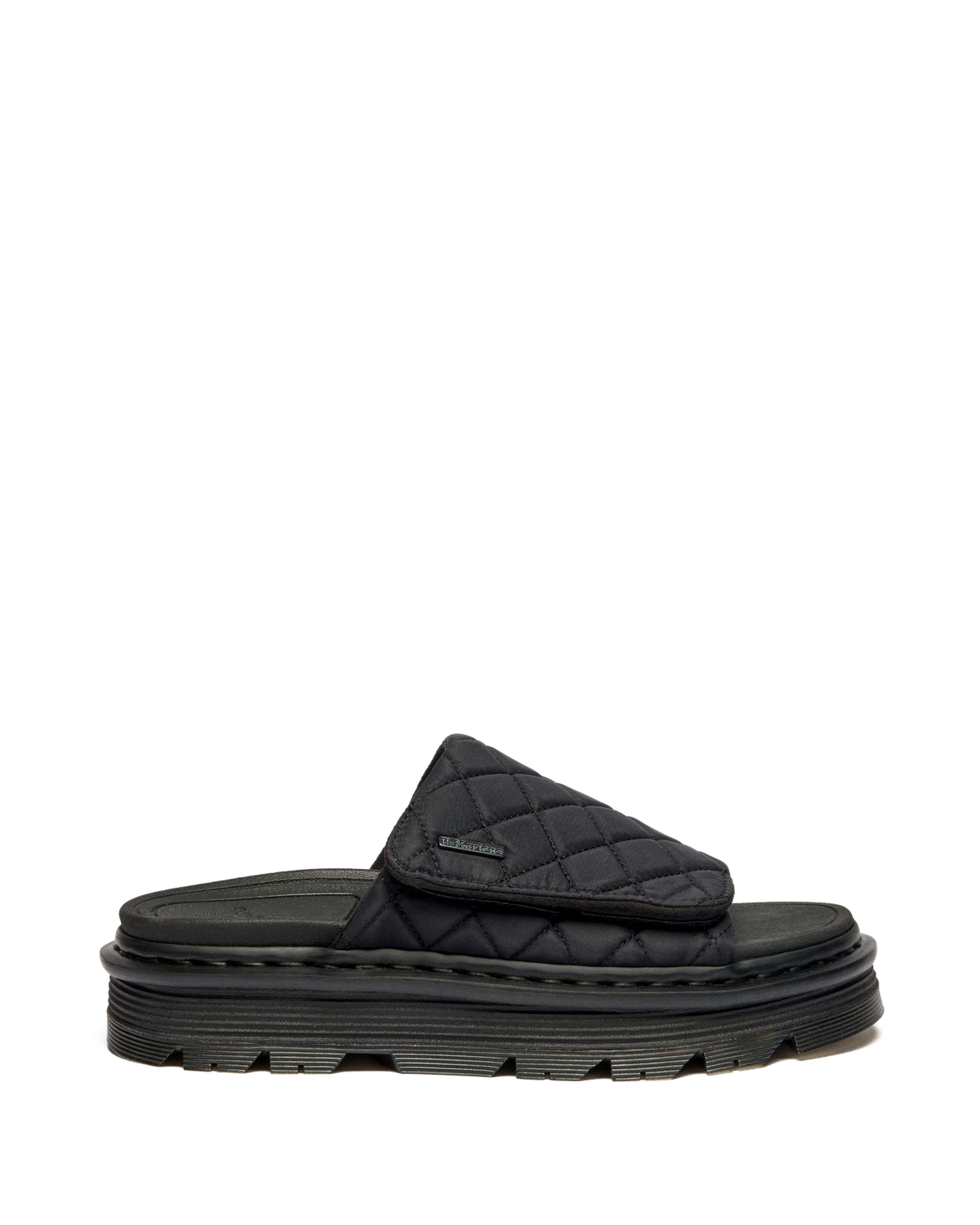 Zebzag Quilted Canvas Platform Slides
