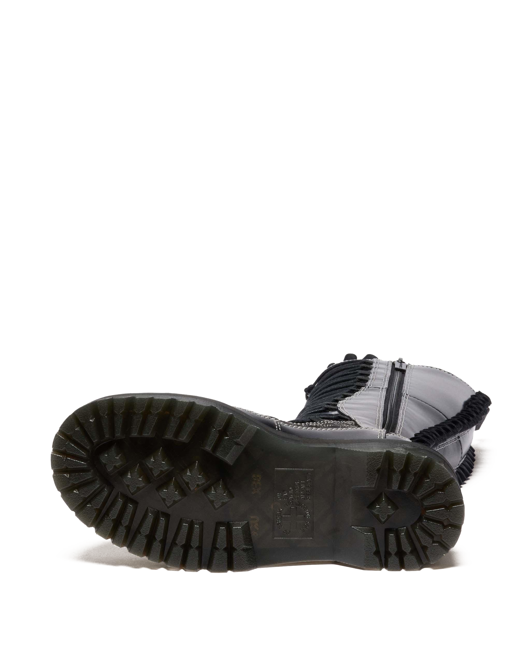 XTRM FRILL PLATFORM LEATHER BOOTS