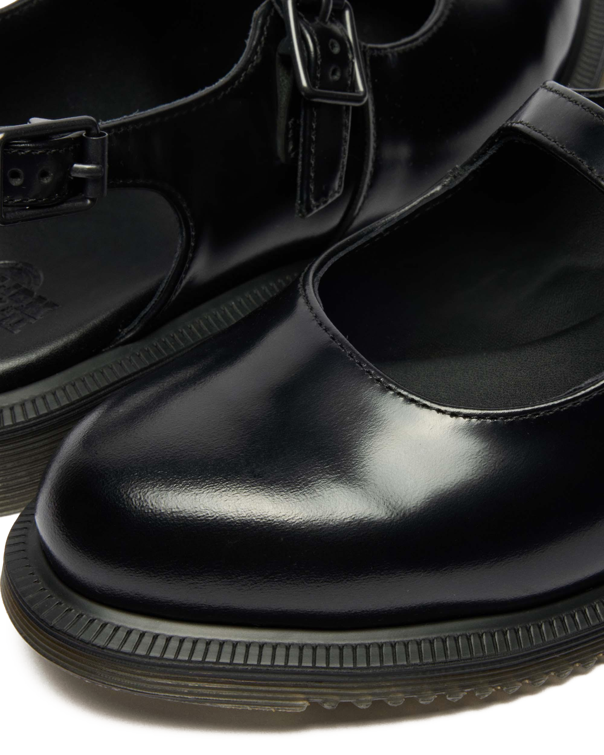 Madaline Mary Jane Smooth Leather Sling Back Shoes