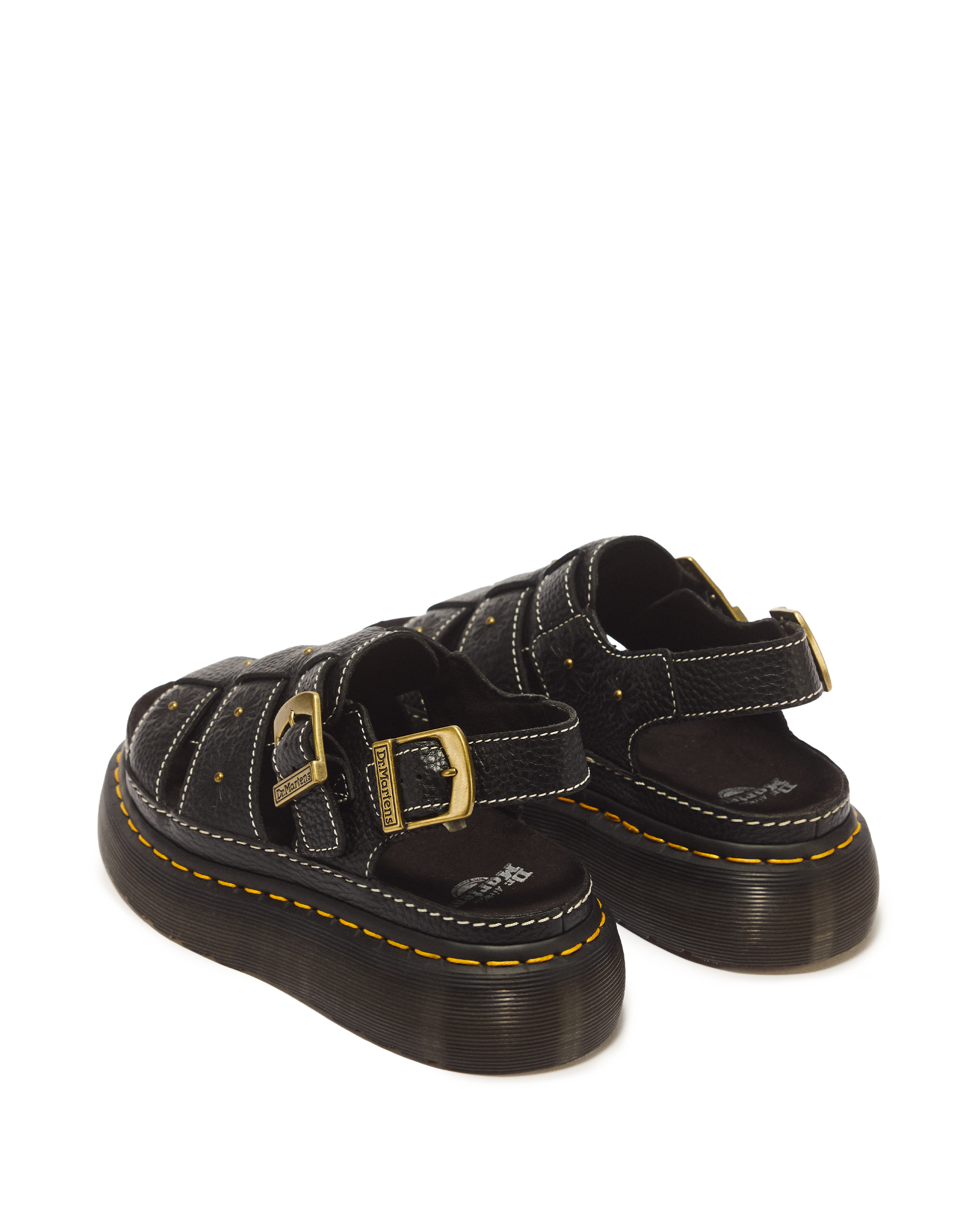 Wrenlie Open Toe Nappa Leather Fisherman Platform Sandals