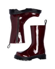 Rejena Lacquered Leather Boots