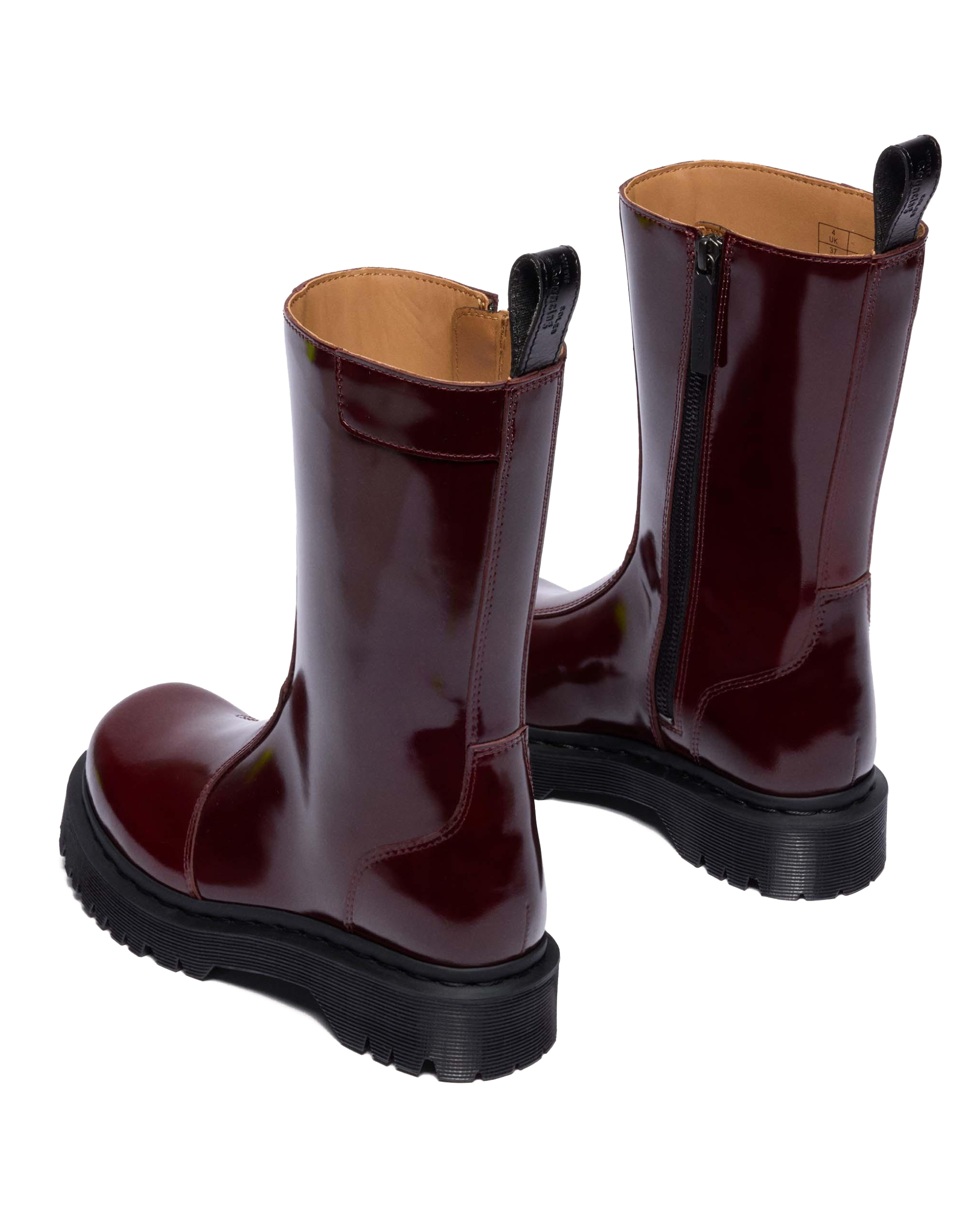 Rejena Lacquered Leather Boots