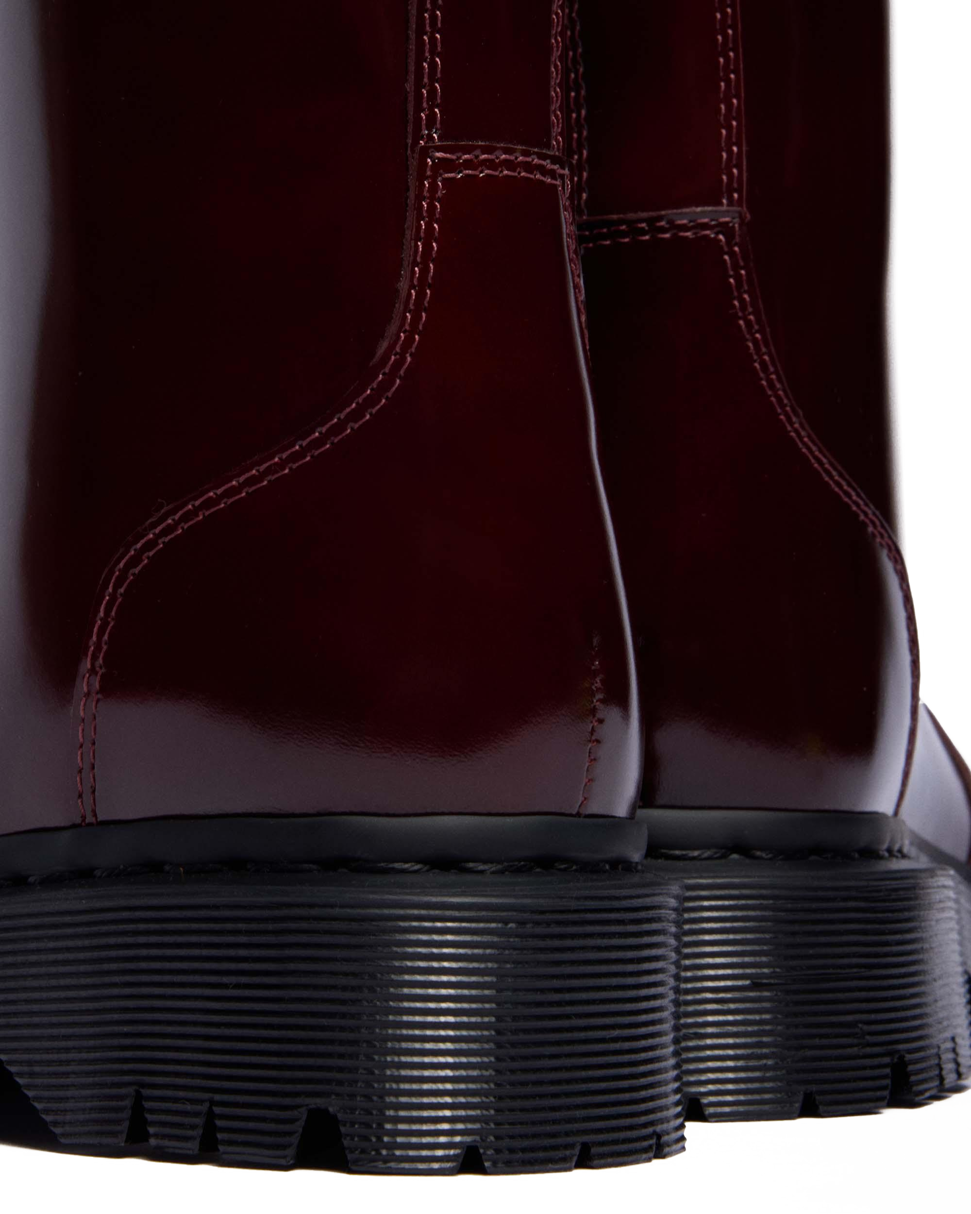 Rejena Lacquered Leather Boots