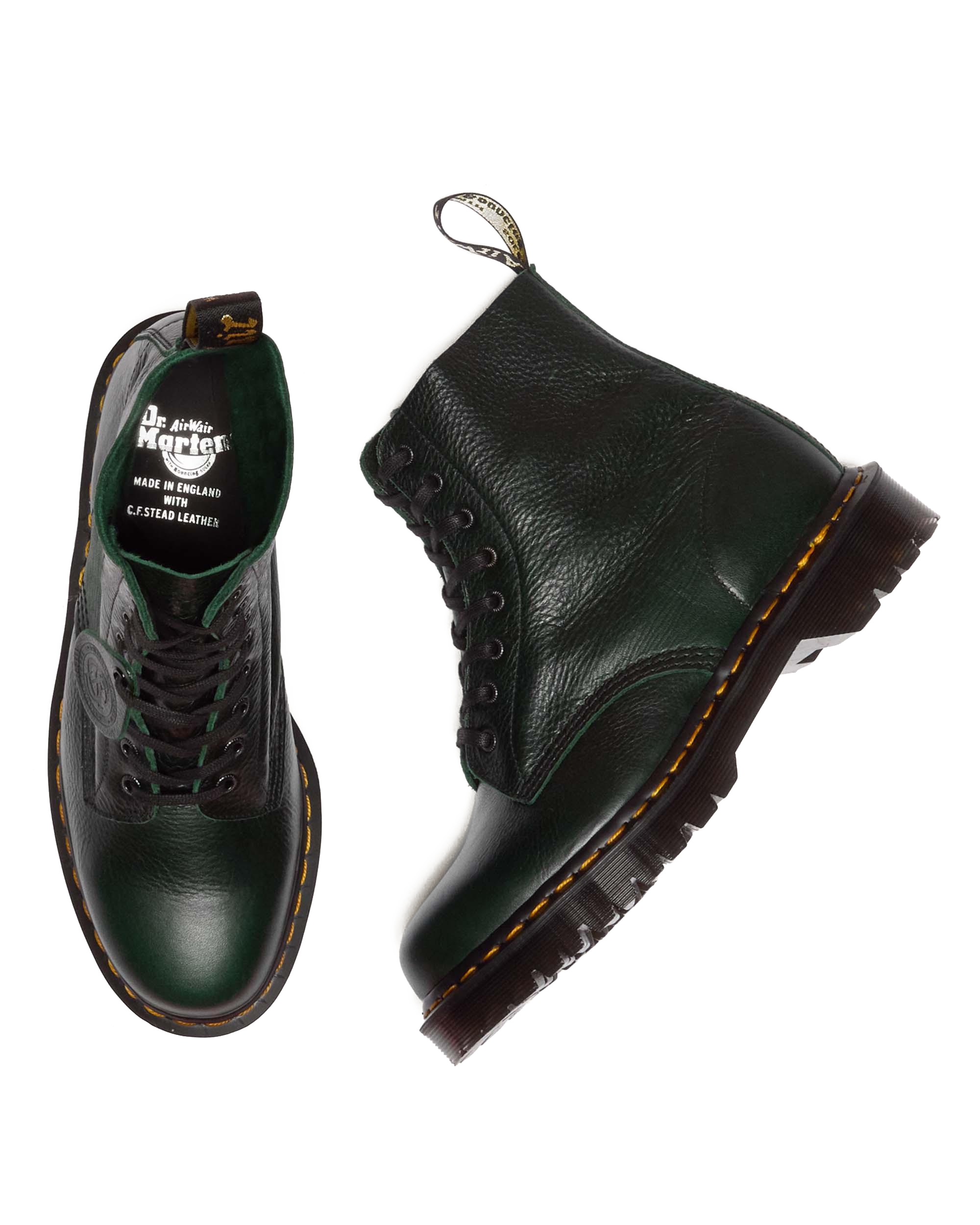 1460 Pascal Made in England Buckingham Leather Lace Up Boots