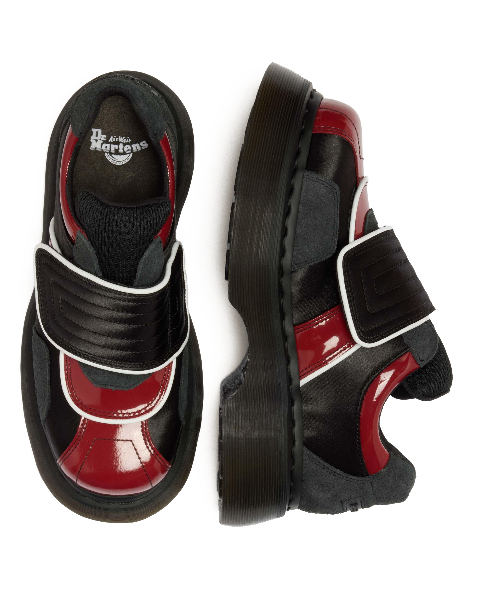 Buzz Strap Mixed Material Shoes