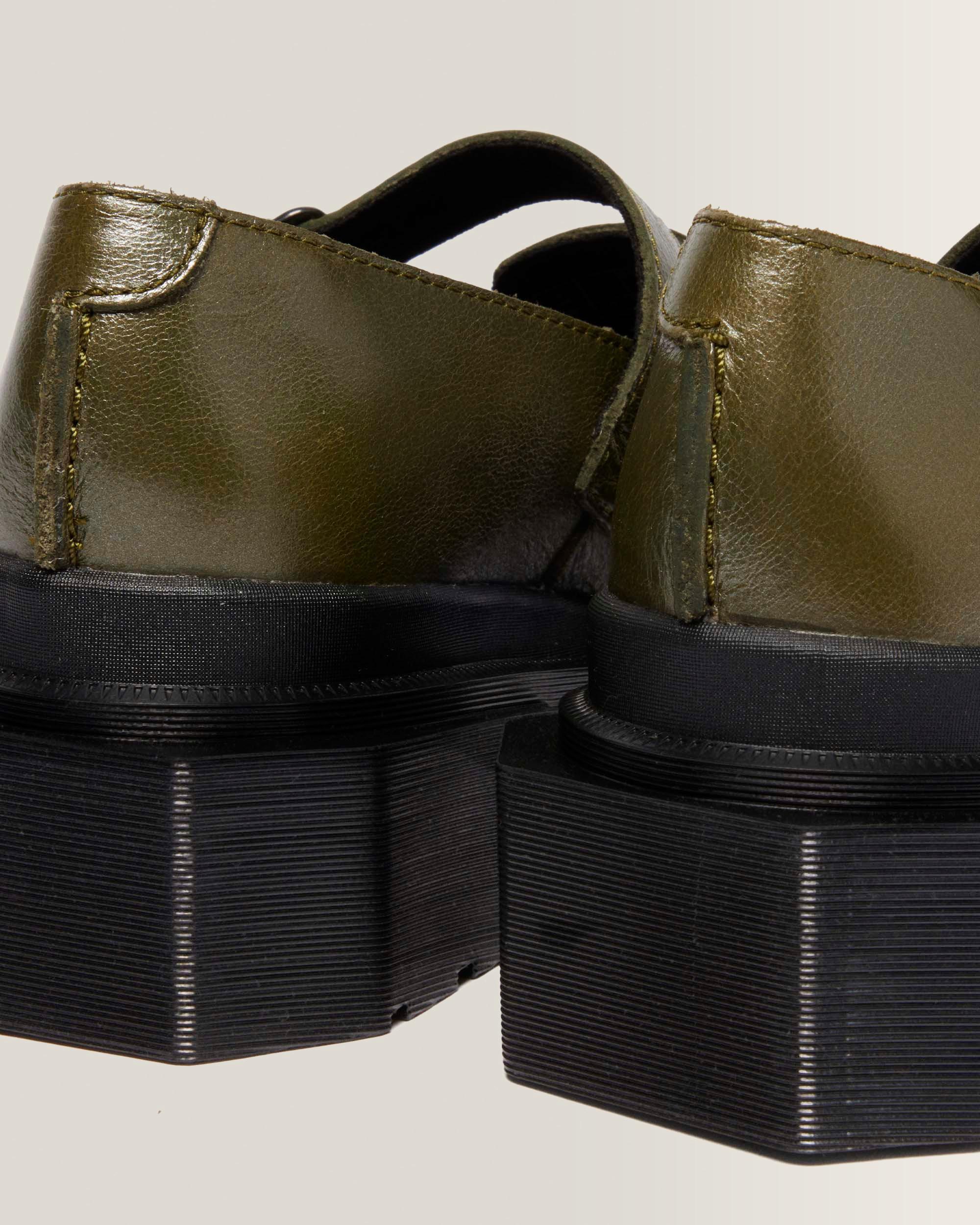 MAYBOLE MARY JANE SQUARE TOE LEATHER SHOES