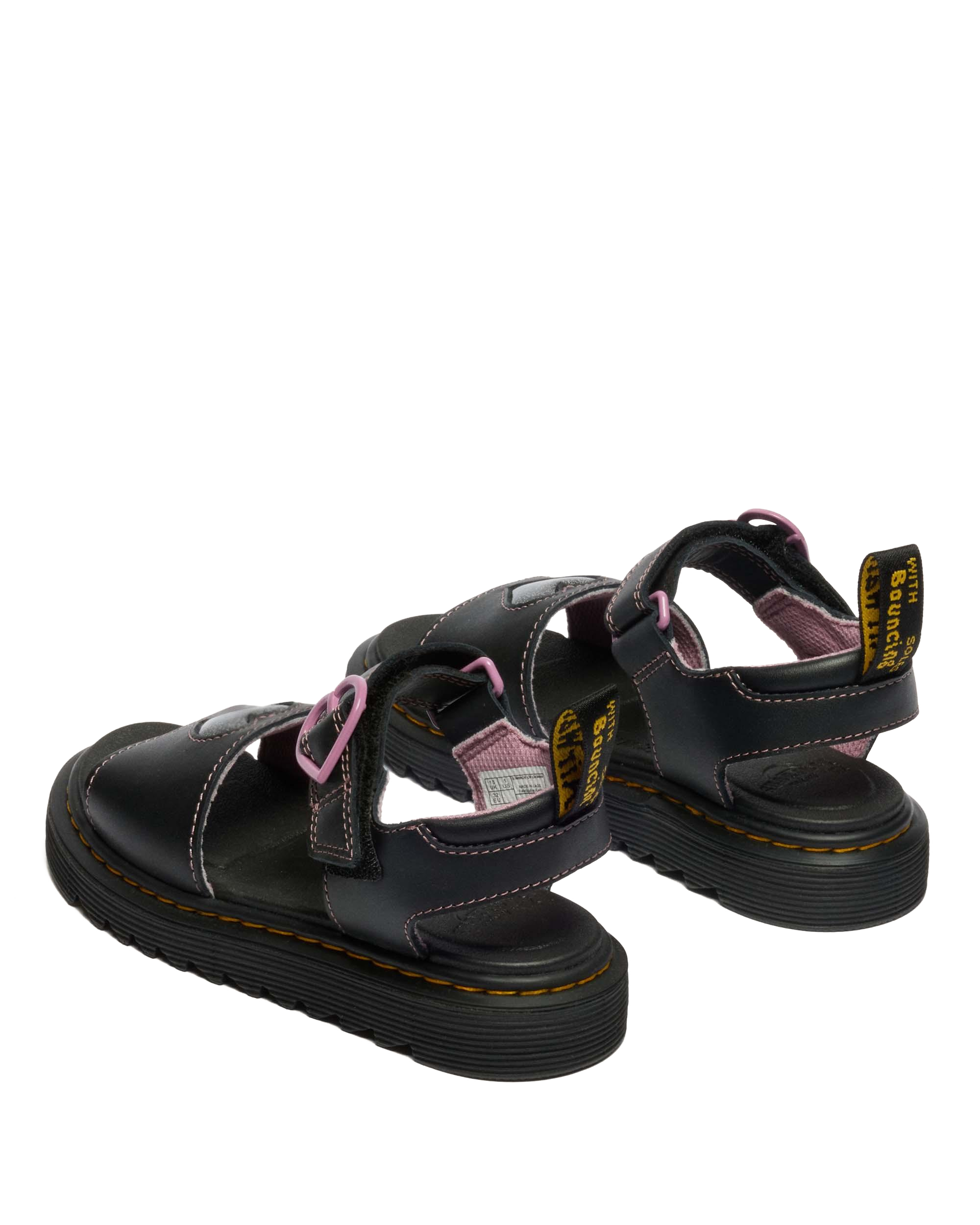 Junior Marlowe II Glitter Heart Leather Strap Shoes