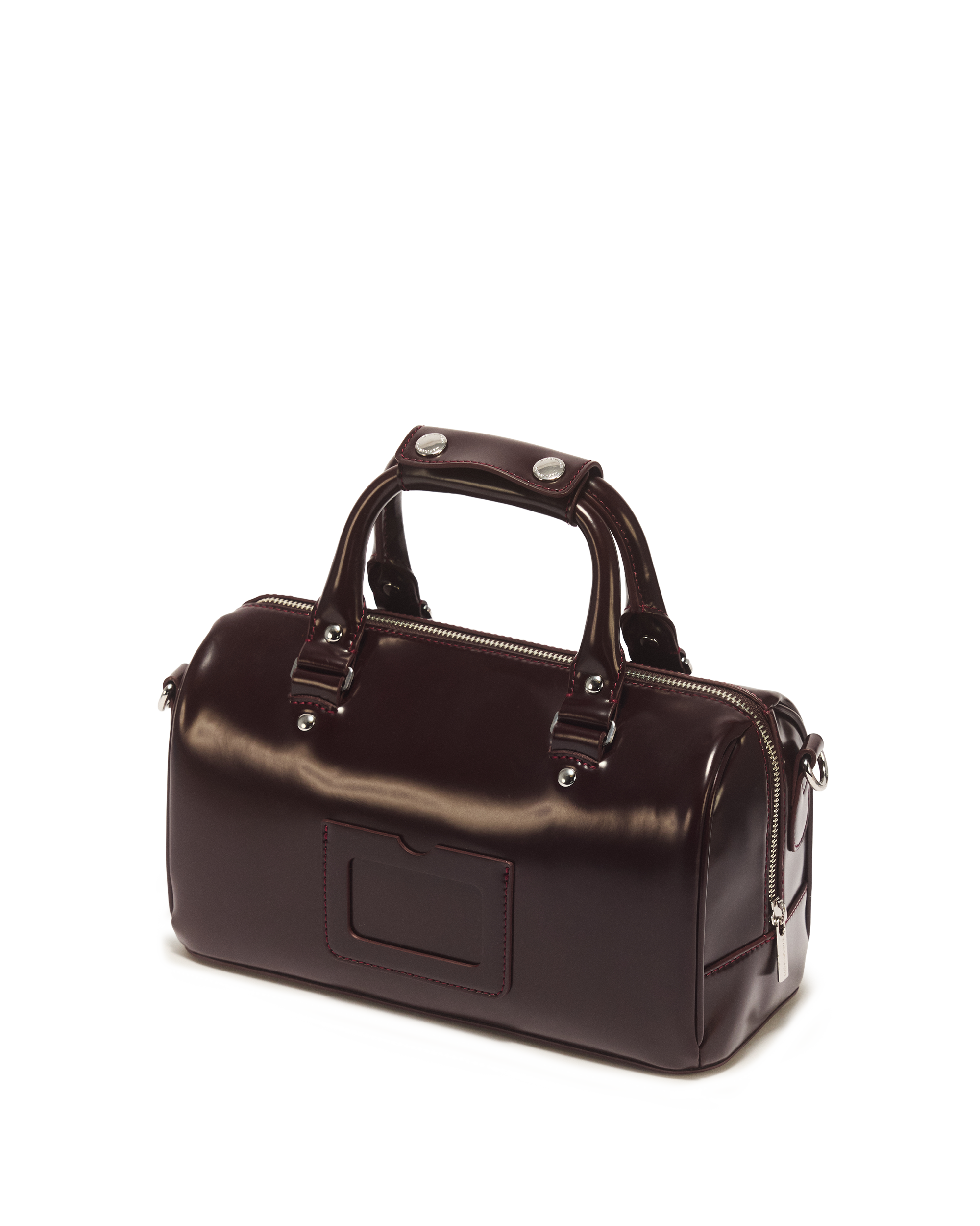 Top Handle Rub Off Leather Bag