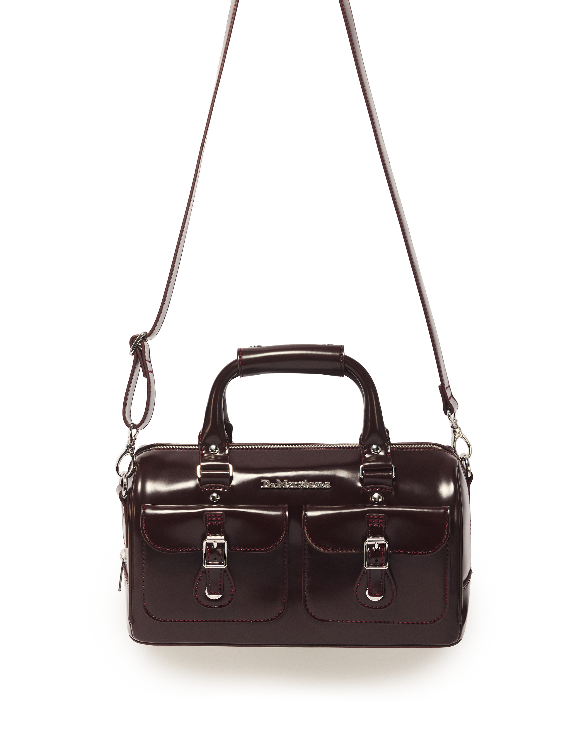 Top Handle Rub Off Leather Bag