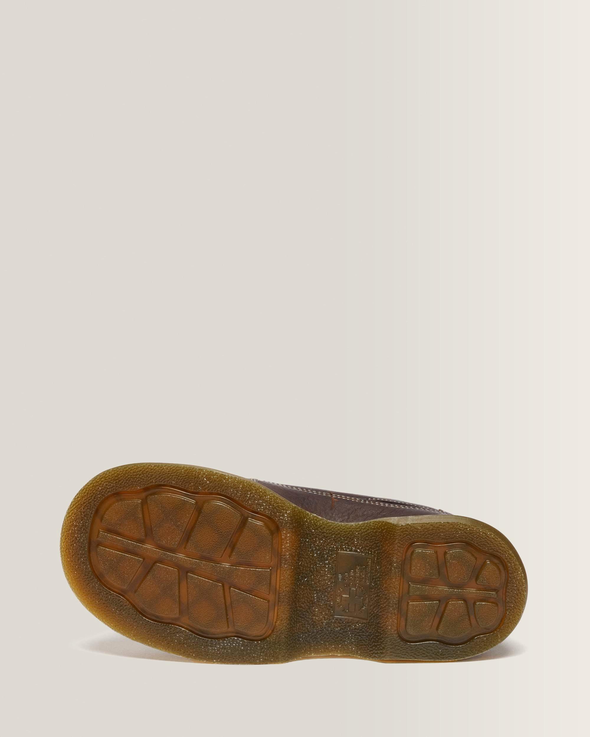 Buzz 5-Eye Flower Grizzly Leather Shoes